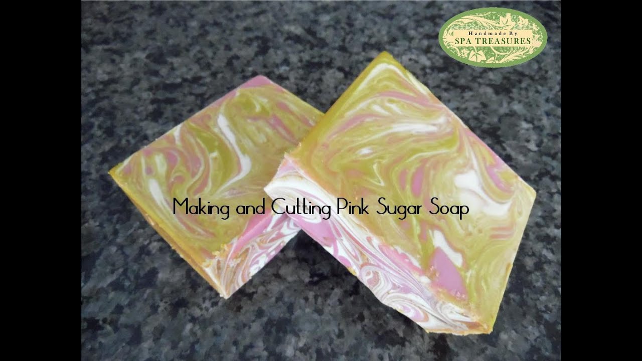 Making and Cutting Pink Sugar CP Soap