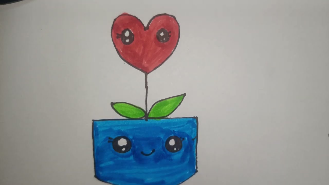 #how to draw #flowerpot idea step by step 