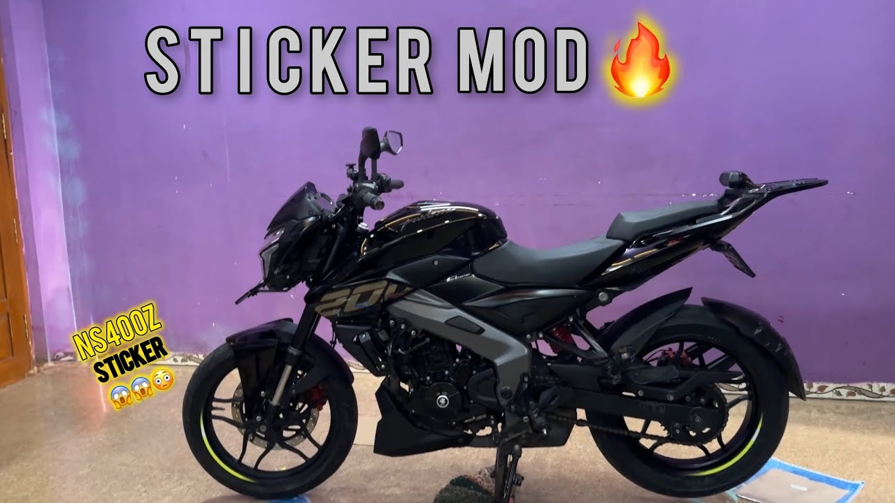 NS200 Turns Into NS400Z Vibes! Wheel Sticker Mod Review #ns200 #modificition #modified 