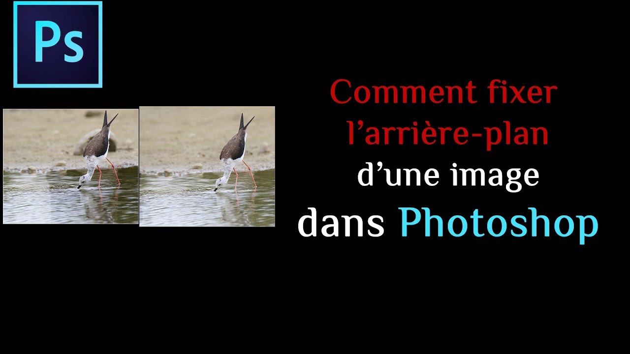 Comment fixer l'arrière-plan d'une image dans Photoshop