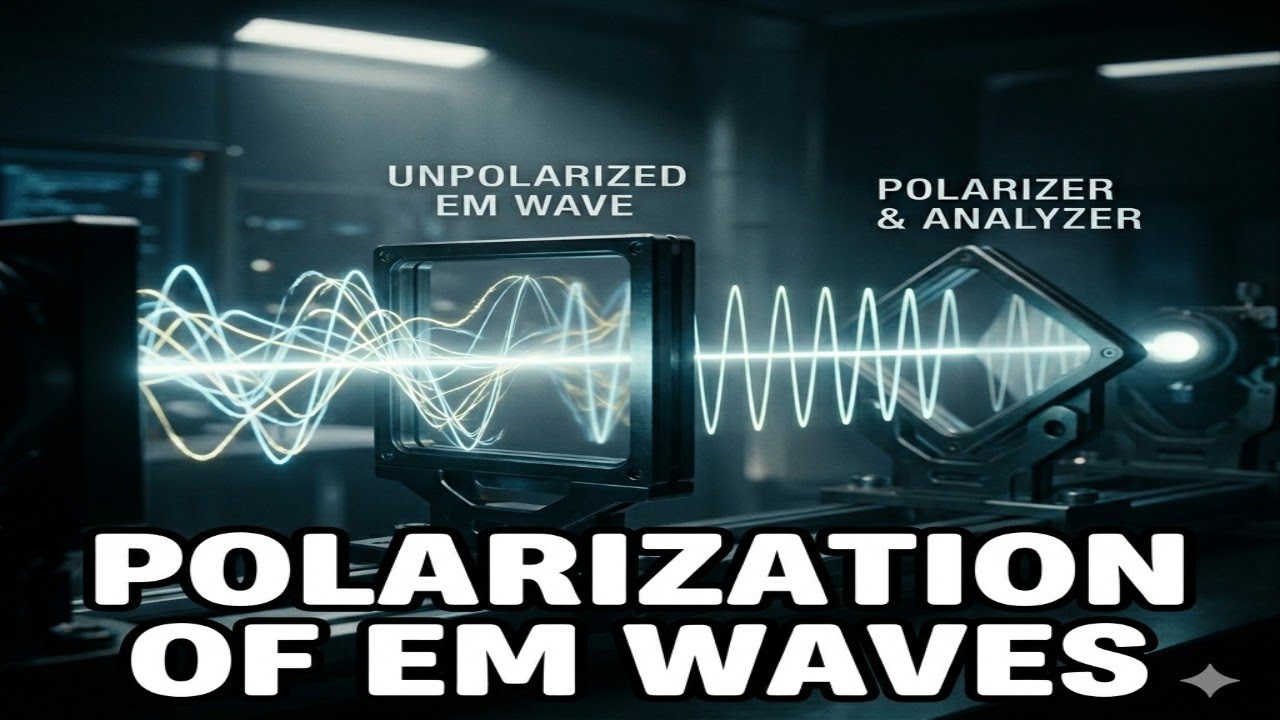 Polarisation of EM waves|| Electrodynamics 