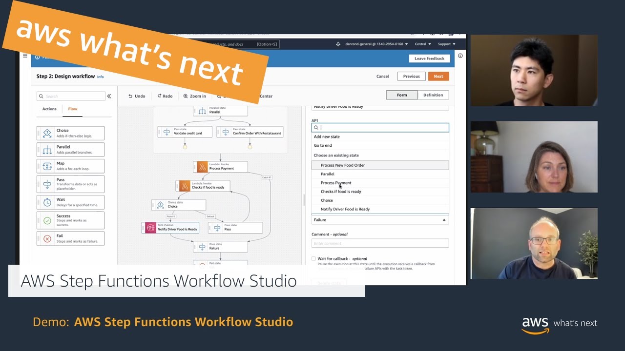 AWS What's Next ft. AWS Step Functions Workflow Studio | AWS Events