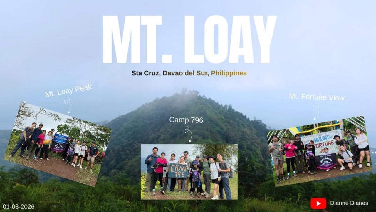 MT LOAY | CAMP 796 | MT. FORTUNE | DAY HIKE | EL'YONG FAM |  01-03-2026