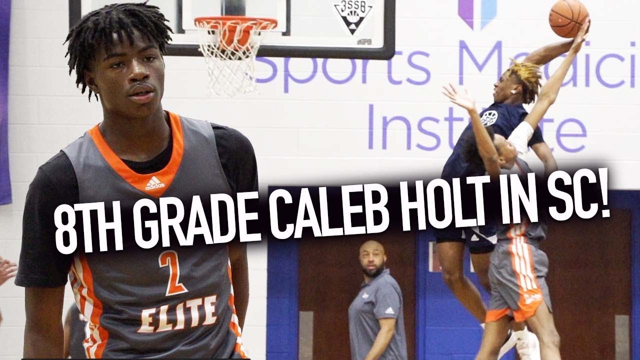 Caleb Holt Got Intense W/ Scrappy Adidas Team! 7 Foot Peyton Marshall Takes Over!