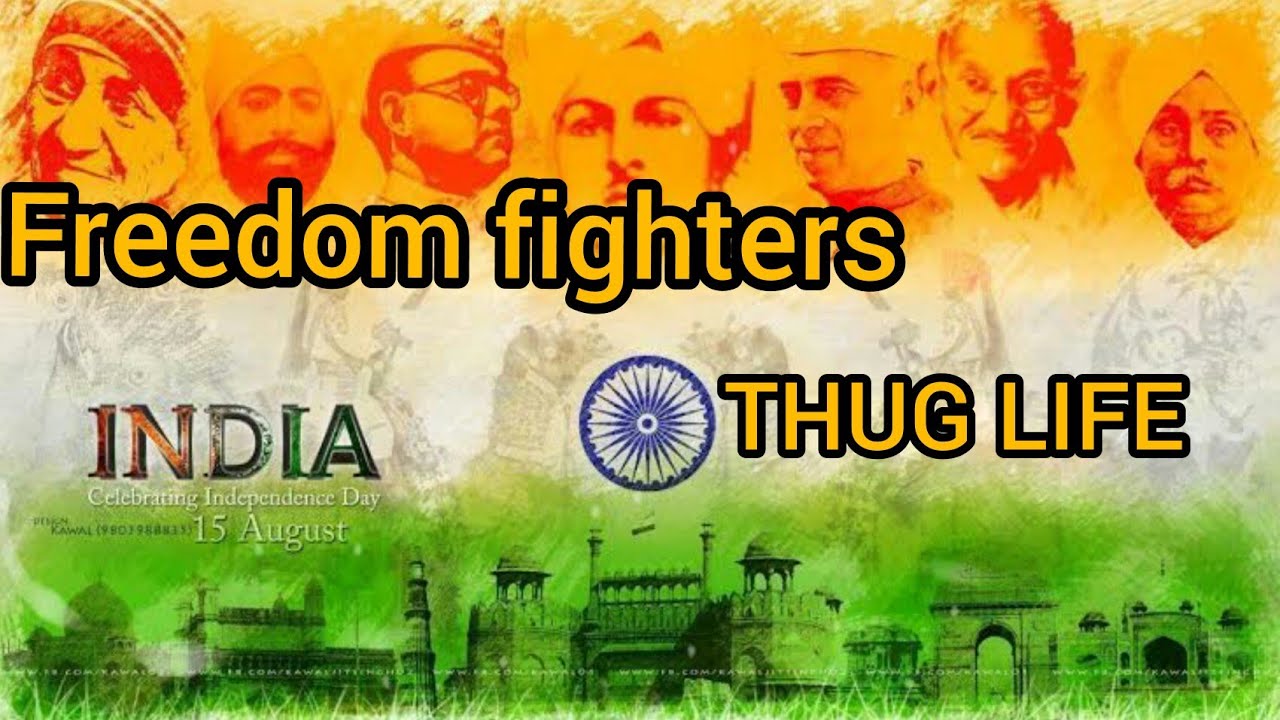 🇮🇳FREEDOM FIGHTERS🇮🇳 THUG/MAHATHMA GANDHI JI THUG😍/NETAJI THUG😎/JAM BUTTER BUN