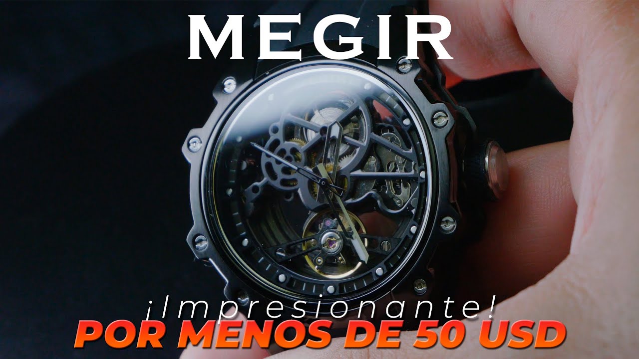 MEGIR MN2243GWE-1 TIPO SKELETON / RESEÑA PRUEBA #aliexpress #aliexpresshaul #aliexpresswatch