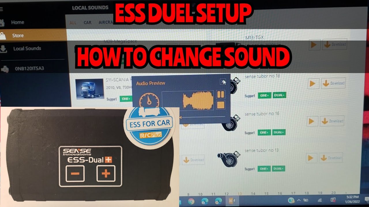 Настройки и звуки Won Vone Sense ESS Dual
