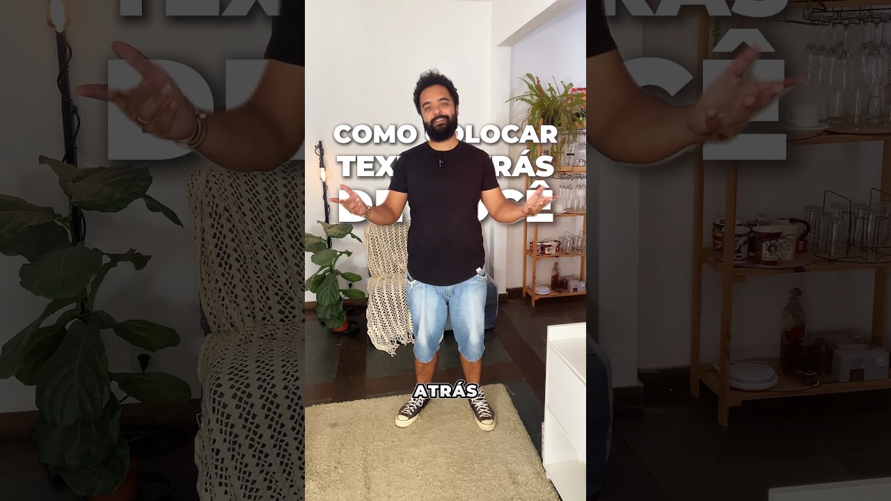 Como Colocar o Texto Atr&aacute;s de Voc&ecirc; no CapCut #edicaodevideo #marketingdeconteudo #marketingdigital