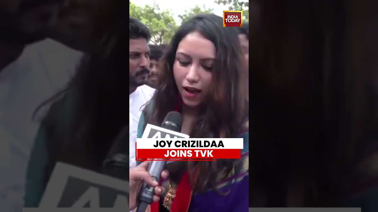Costume Designer Joy Crizildaa Joins TVK in Chennai | CM Vijay | Tamil Nadu News
