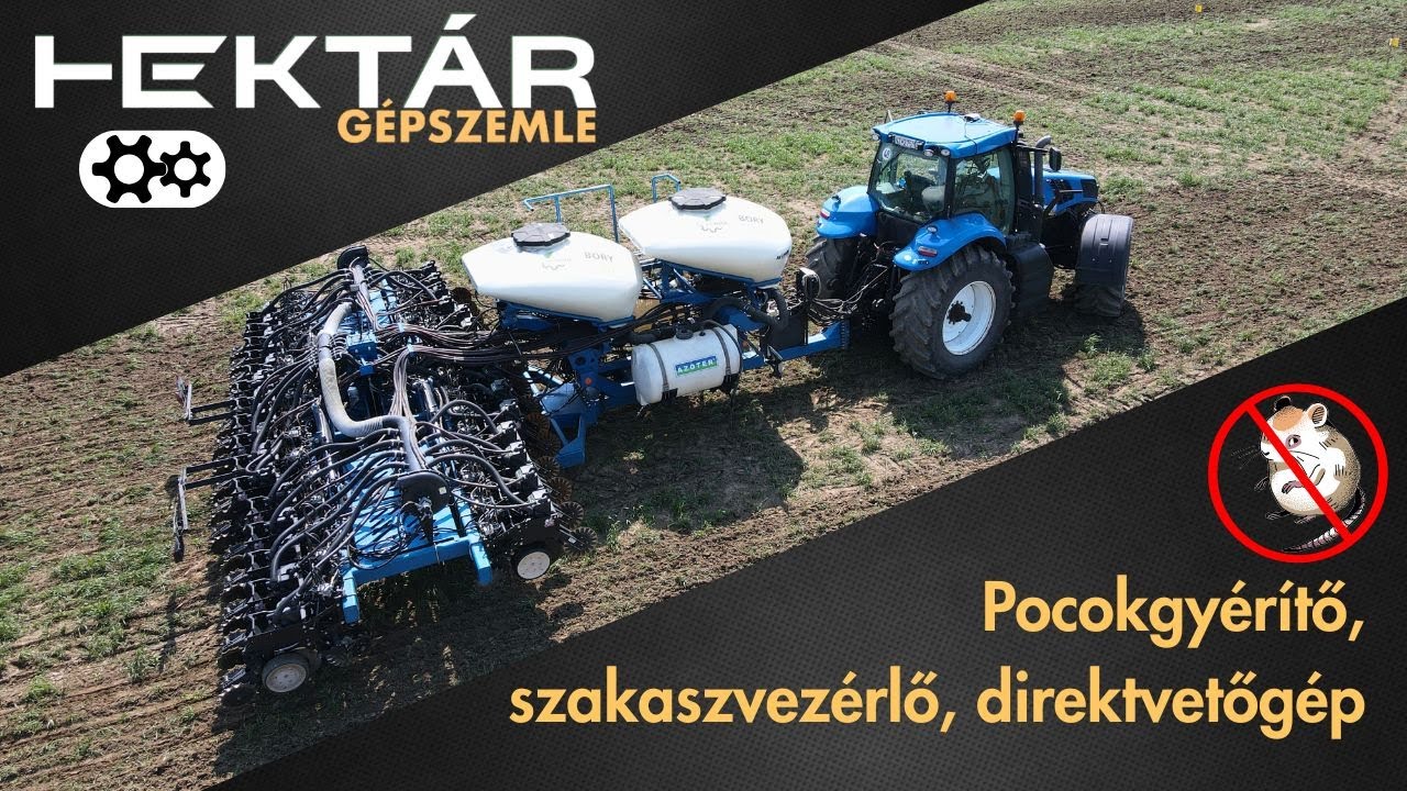 Komplett technológiai gépsor nemcsak no-till gazdáknak - Pocokgyérítő, rendrevágó, direktvetőgép