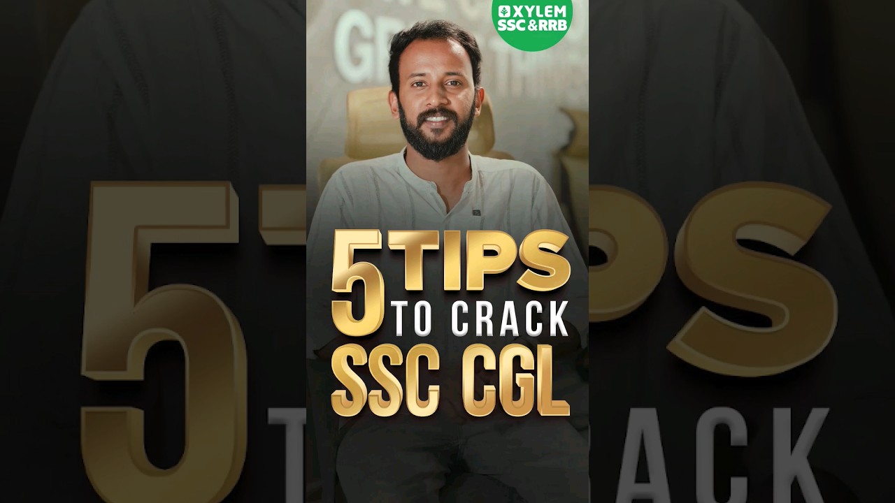 5 Tips to Crack SSC CGL exams‼️ #ssccgl #crackssc #bestjobs