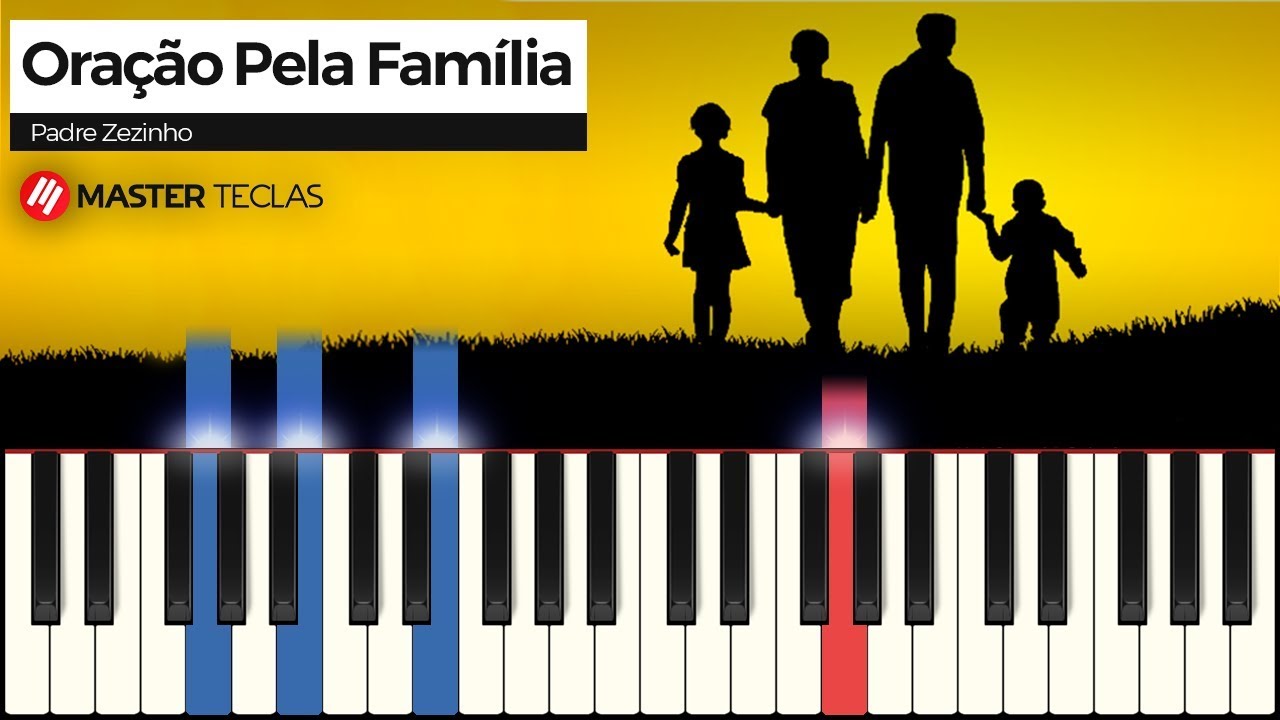 Oração pela família - Padre Zezinho | Piano Tutorial + Partitura