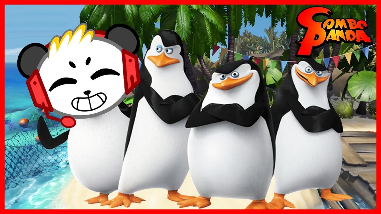 Penguins of Madagascar Cheezy Dibbles Let's Play with Combo Panda