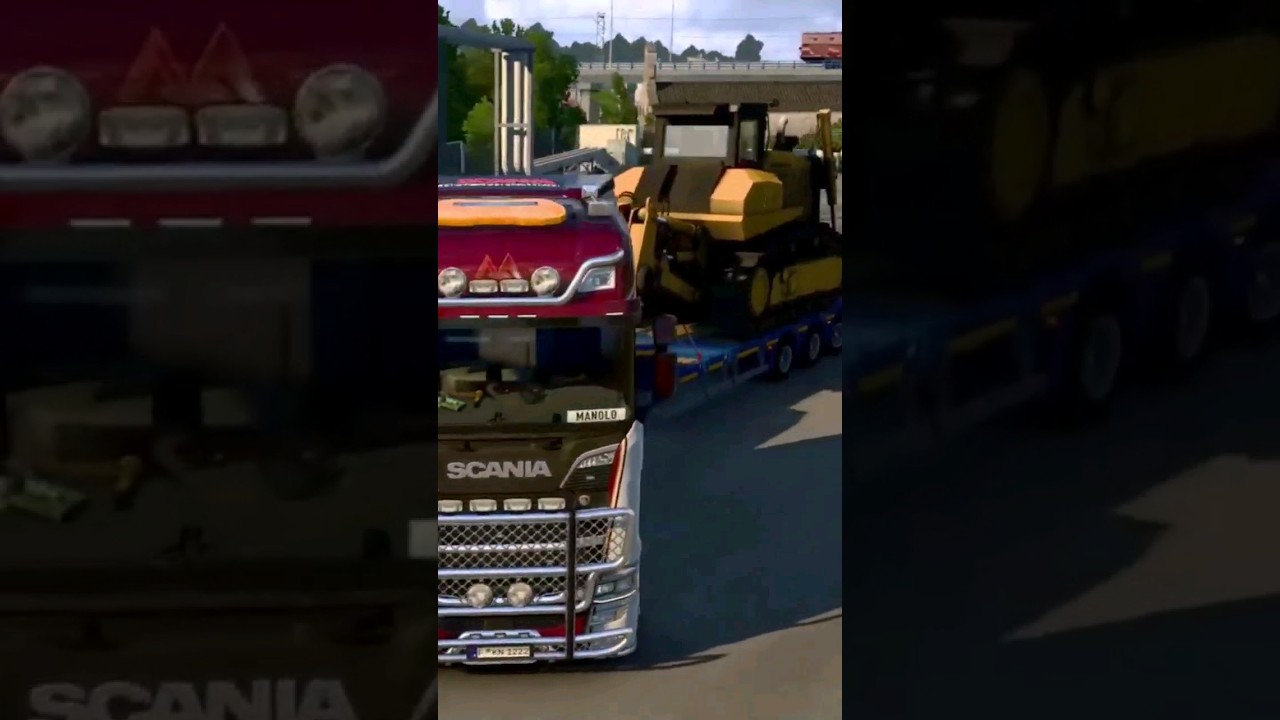 Esto es una Topadora Industrial 🚚💨 #ets2 #espa&ntilde;a #ets2mod #dlciberia #iberiadlc