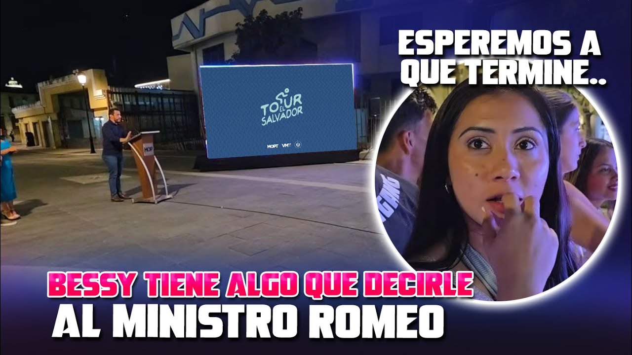 Nos encontramos al ministro de Obras publicas en una conferencia de prensa