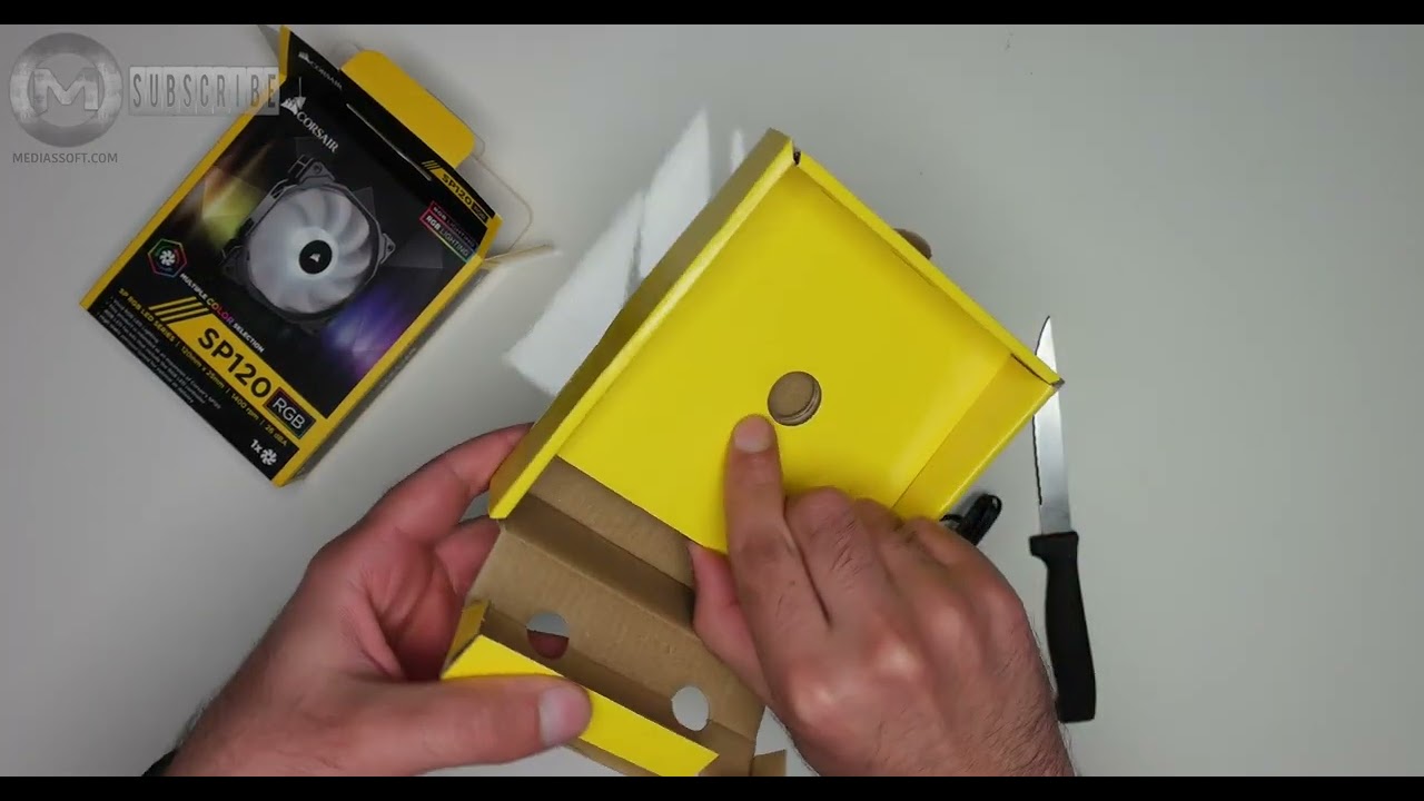 Corsair CO 9050093 WW iCUE SP120 RGB Pro Performance 120mm Fan   UNBOXING