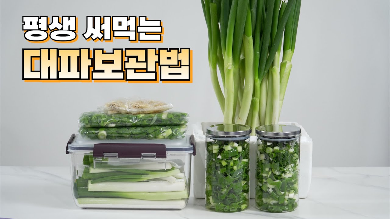 1년 이상 두어도 문제없는 겨울 대파 보관법 5가지 이것만 기억하세요!👏 평생 써 먹는 생활의 꿀팁 대방출
