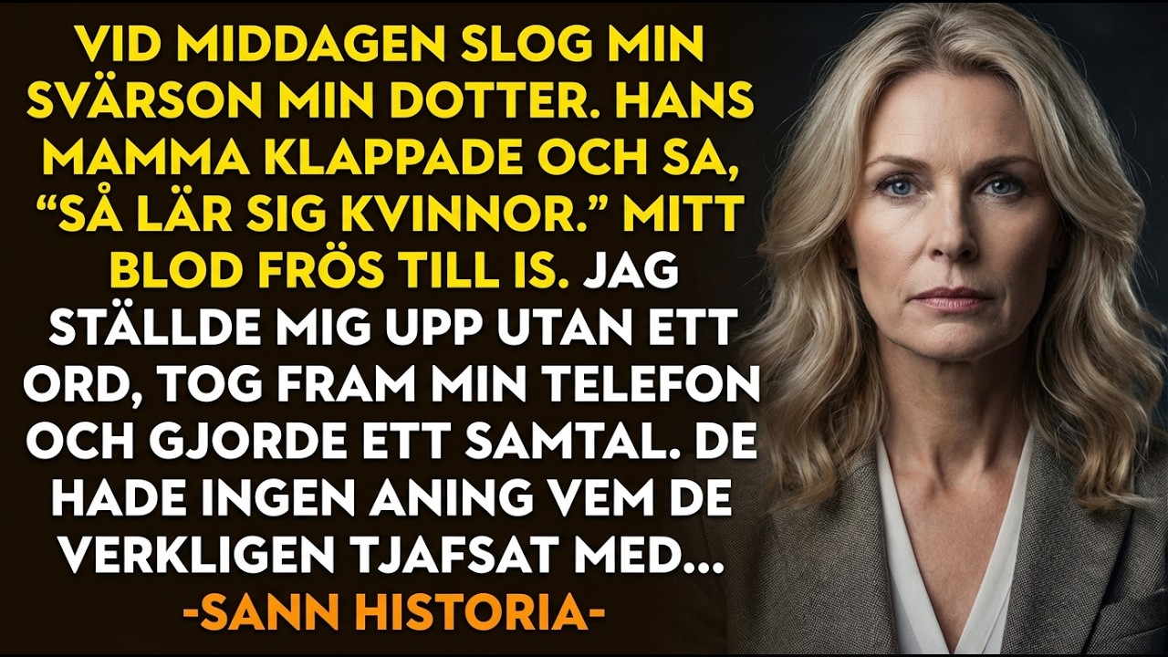 Hennes sanna historia: Svärsonen slog min dotter vid middagen