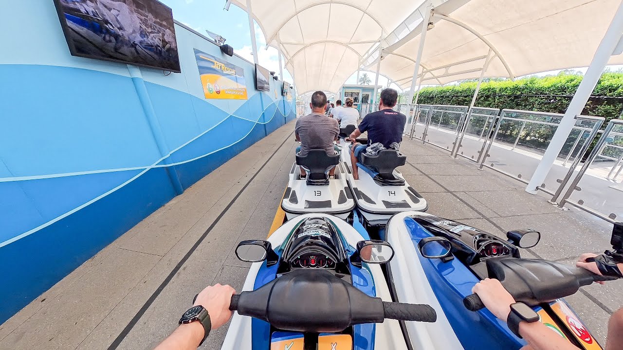 Back Row on the Jet Ski Roller Coaster | Jet Rescue Sea World Australia