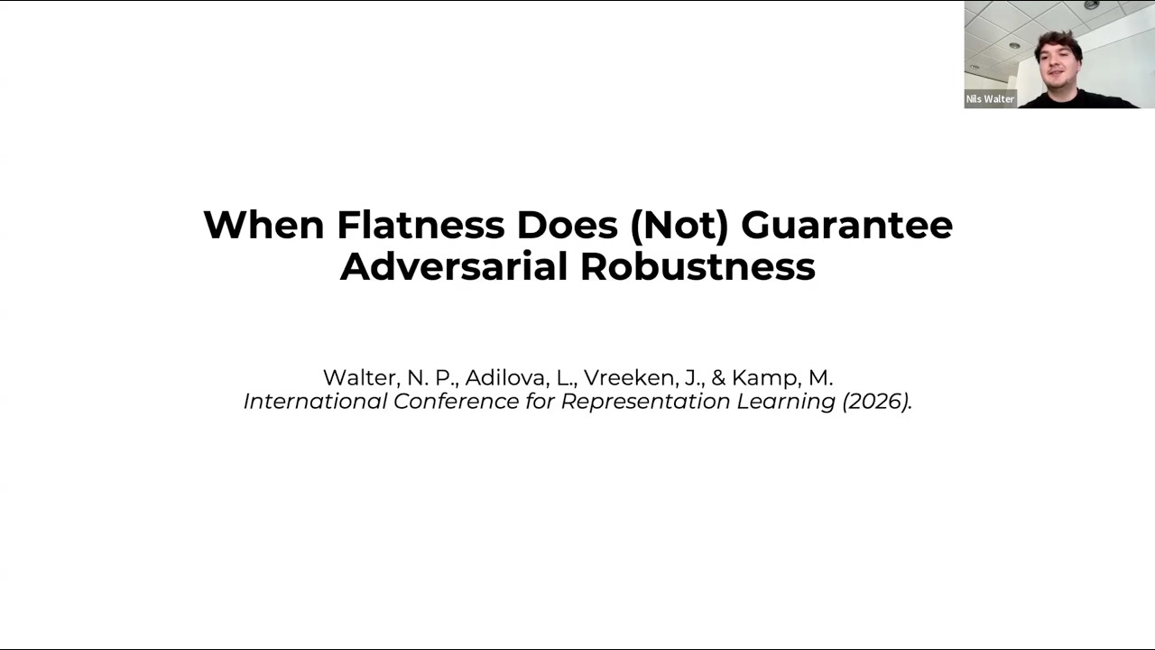 [DLMath&Efficiency] Nils Philipp Walter - When Flatness Does (Not) Guarantee Adversarial Robustness