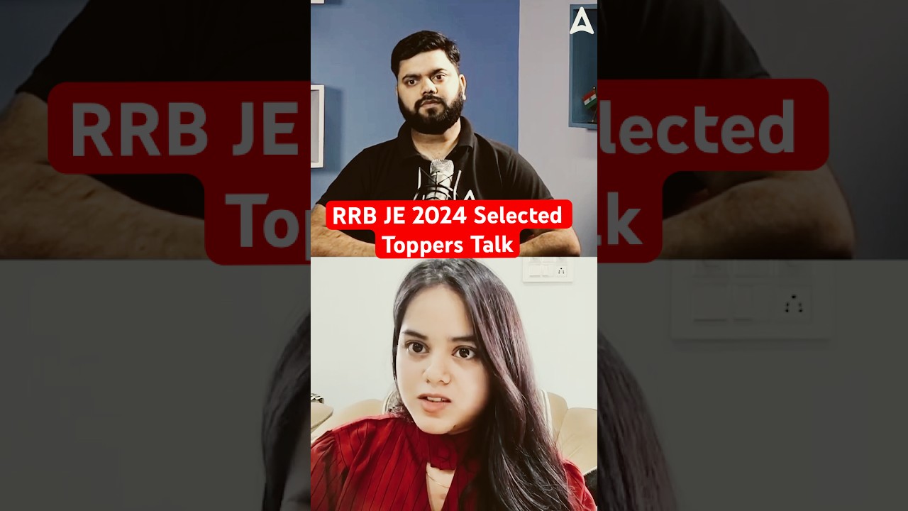 RRB JE 2024 Toppers Talk 🏆 | Success Tips & Strategy 💯 #RRBJE2024 #ToppersTalk #RRBJE