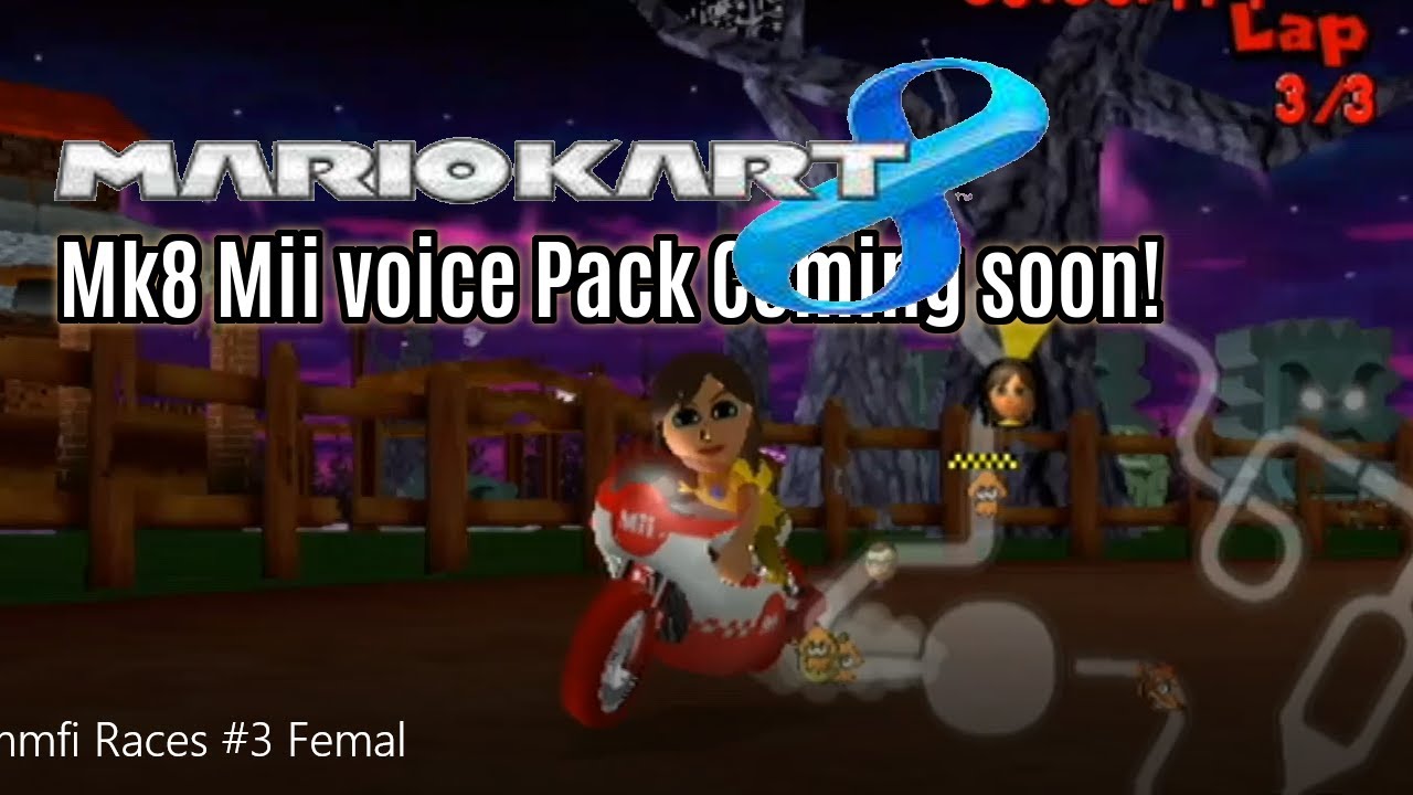 Mario kart Wii Ctgp Wiimmfi Races #3 Mk8 Female Mii Voice 3rd!