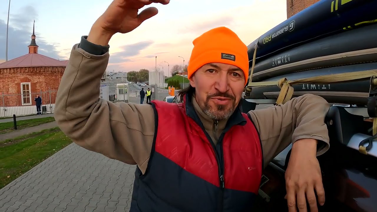 Крепеж SUP досок на багажнике машины