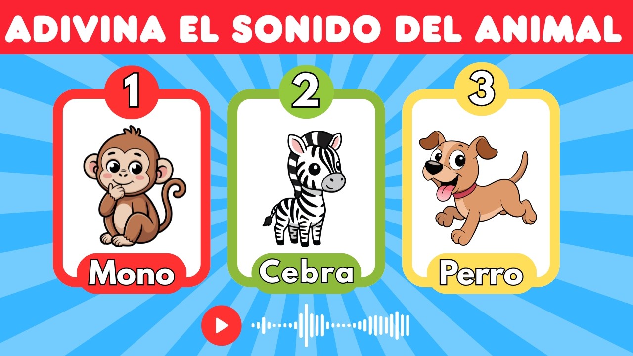 Adivina el sonido de los animales 🐶🐱🐘| Videos educativos #videosparaniños