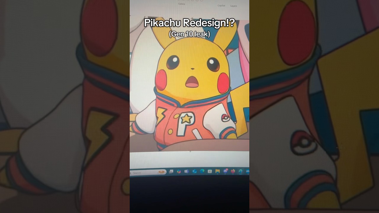 Pikachu Redesign in Pokemon Wind and Waves! #pokemon
