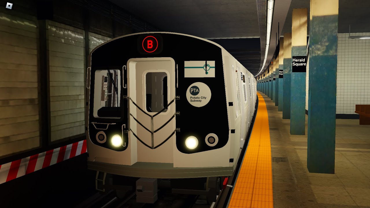 PTA Subway, Westpotat bound R179 B train at Herald Square.