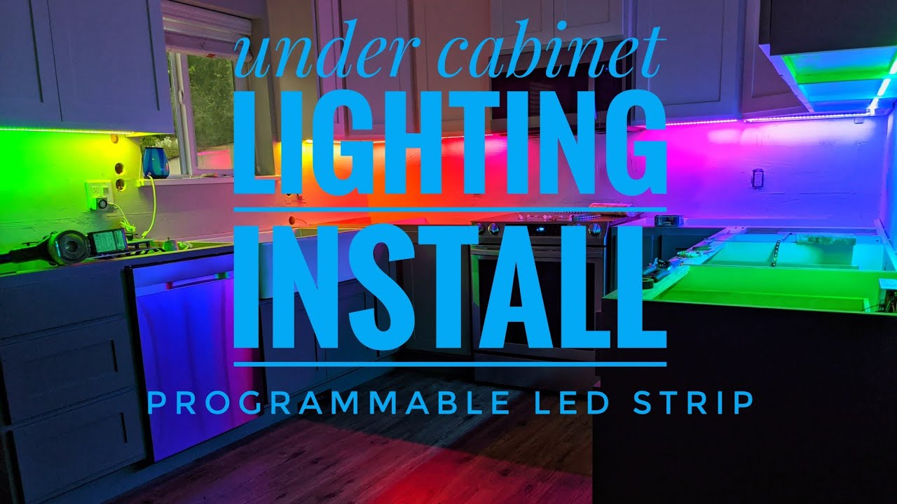 programmable led strip under cabinet lighting