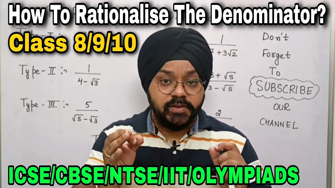 How to Rationalise the Denominator? || Rationalisation | Class 9 Maths | Number System || Class 9/10