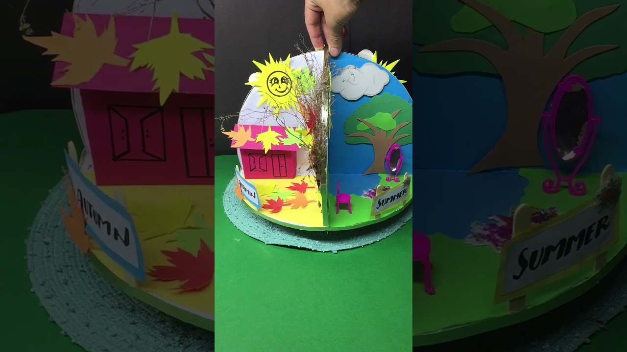 DIY Four Seasons Craft | Creative School Model Idea