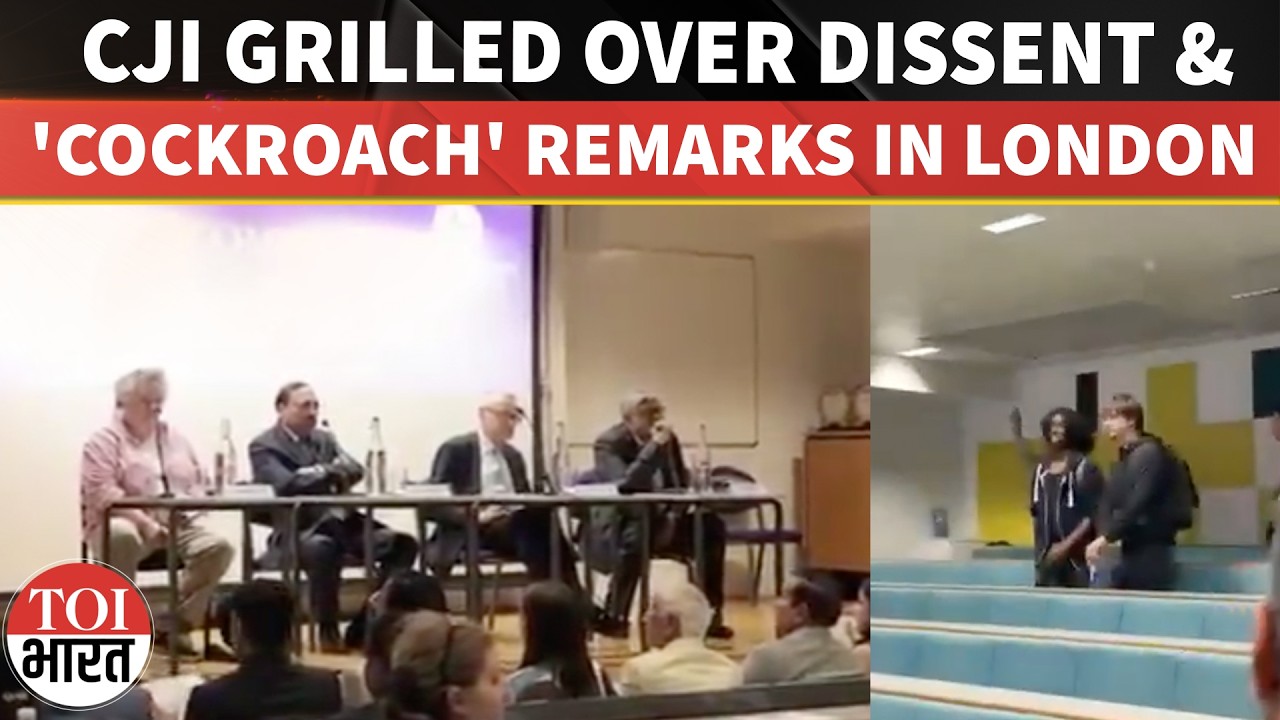 CJI Surya Kant's London Lecture Disrupted Over Dissent Questions, 'Cockroach' Remarks Trigger Row