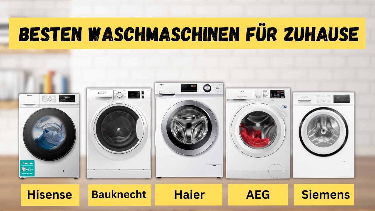Die besten Waschmaschinen für Zuhause 2024: Kaufberatung & Vergleich
