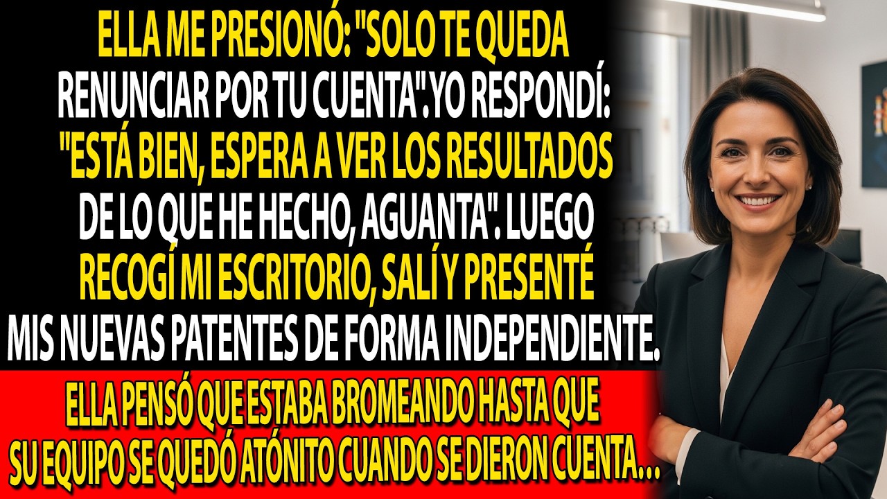 Mi jefa me obligó a renunciar ⚠️ y se apropió de mi producto 💼. El final fue… 🔥