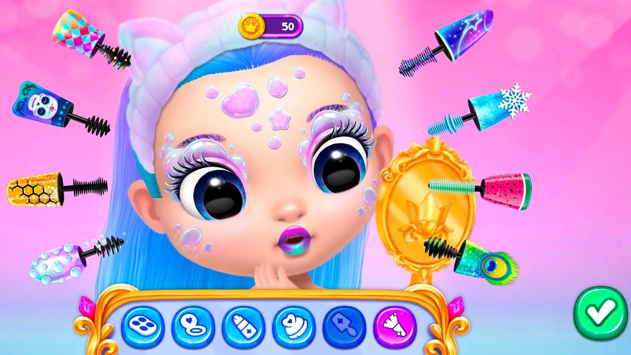 Princess enchanted castle game makeup update