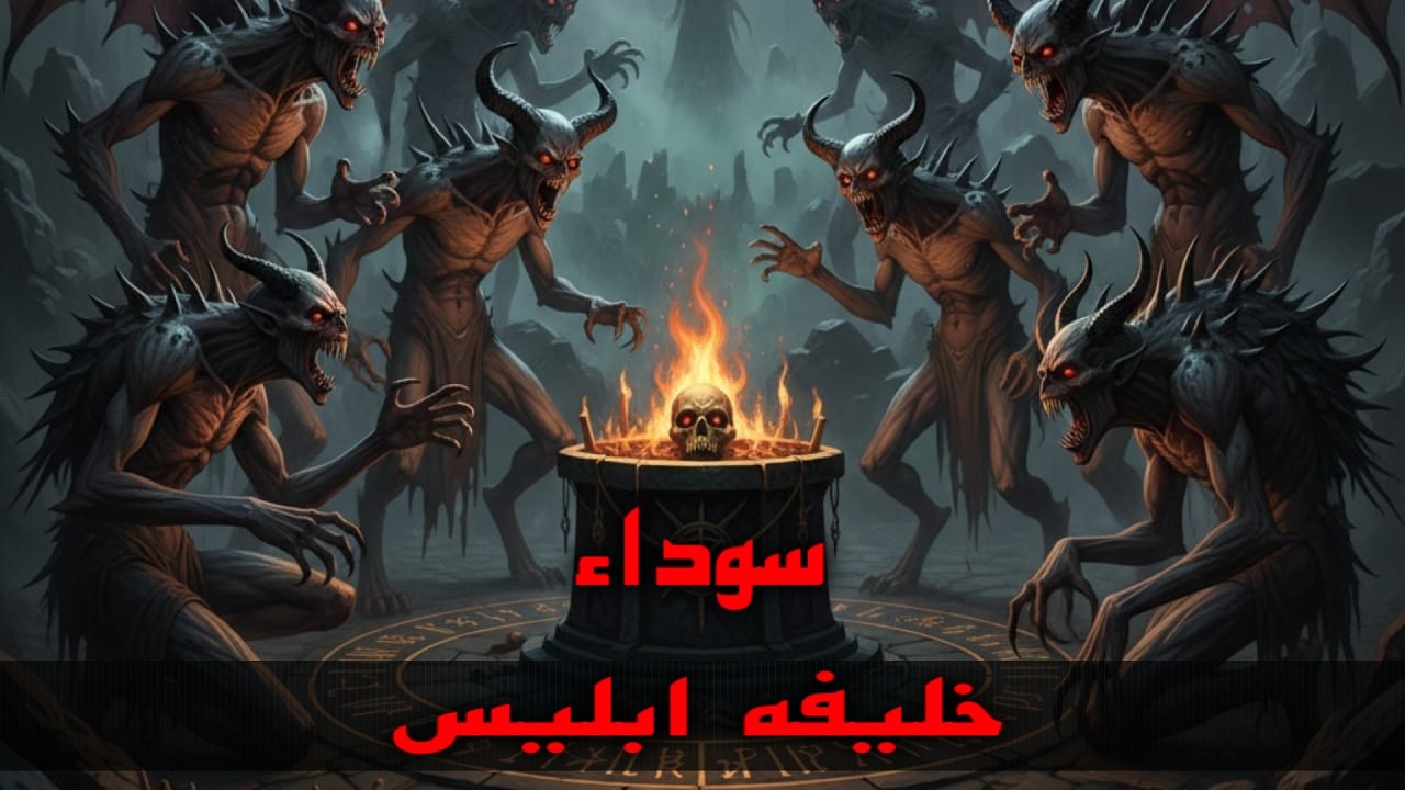 سوداء (خليفه ابليس)😱! ((قصة حقيقية))🌀
