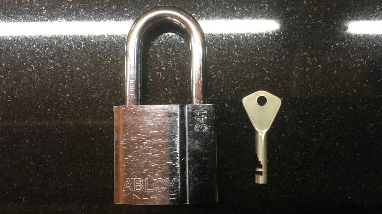 Abloy profile 341 padlock, picked.