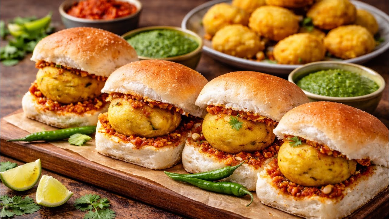 मुंबई का फेमस वडा पाव घर पर | Crispy Vada Pav Recipe😋