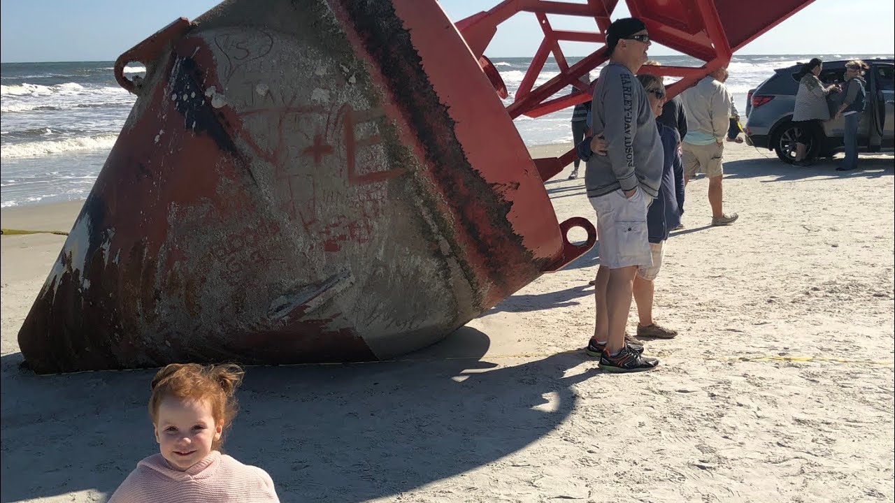 New Smyrna Beach & its Beached Buoy: New Years Day, 2020