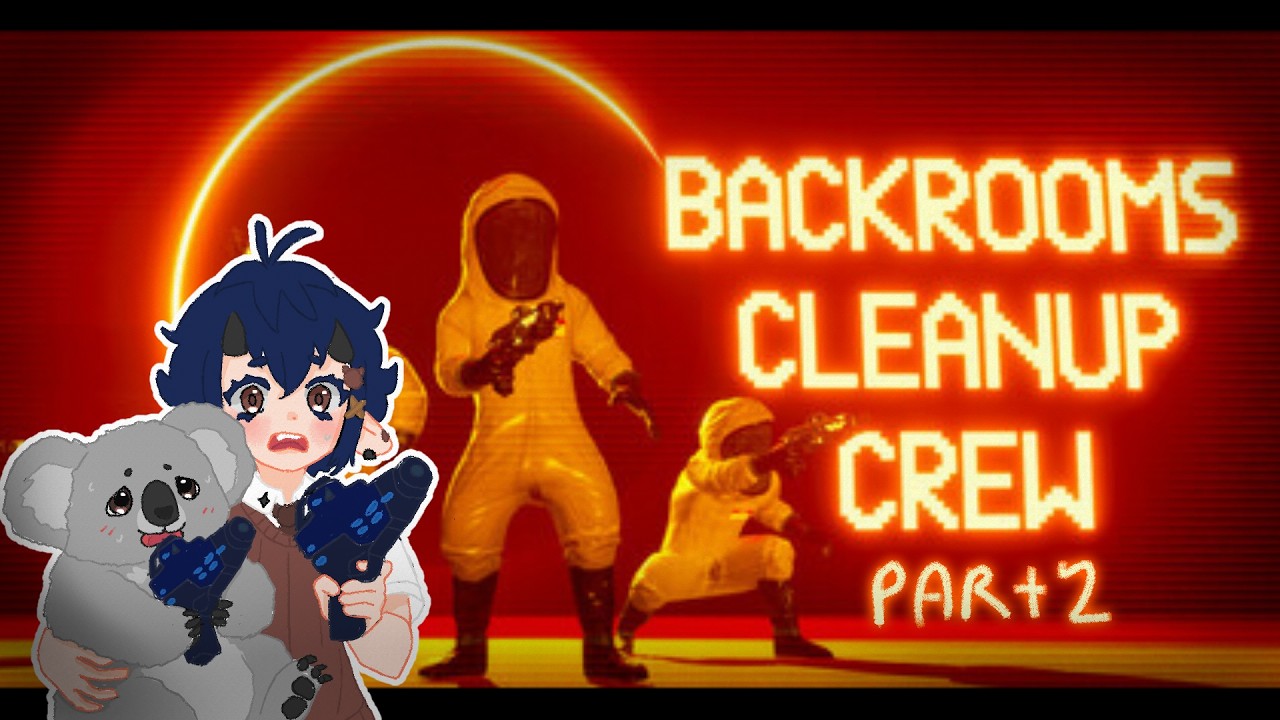 surviving below minimum wage while cleaning & fighting monsters | Backrooms Cleanup Crew (VOD 2)