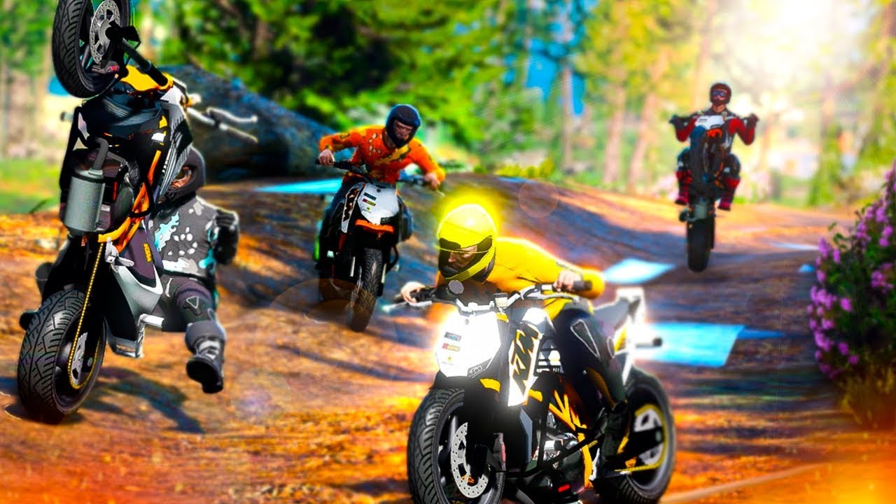 GTA V : VIDA DE JOVEM | FIZEMOS TRILHA COM MOTOS ESPECIAIS NAS MONTANHAS PERIGOSAS | EP#69