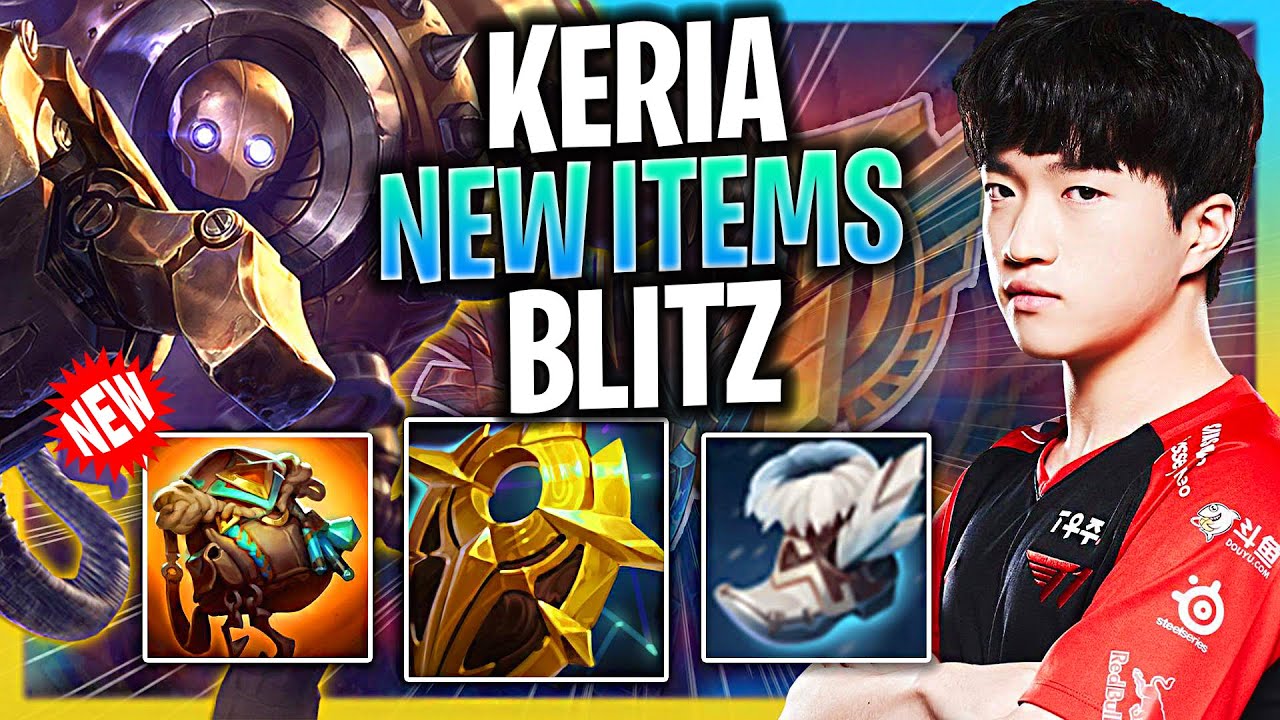 KERIA IS SO GOOD WITH BLITZCRANK WITH NEW ITEMS! | T1 Keria Plays Blitzcrank Support vs Milio!