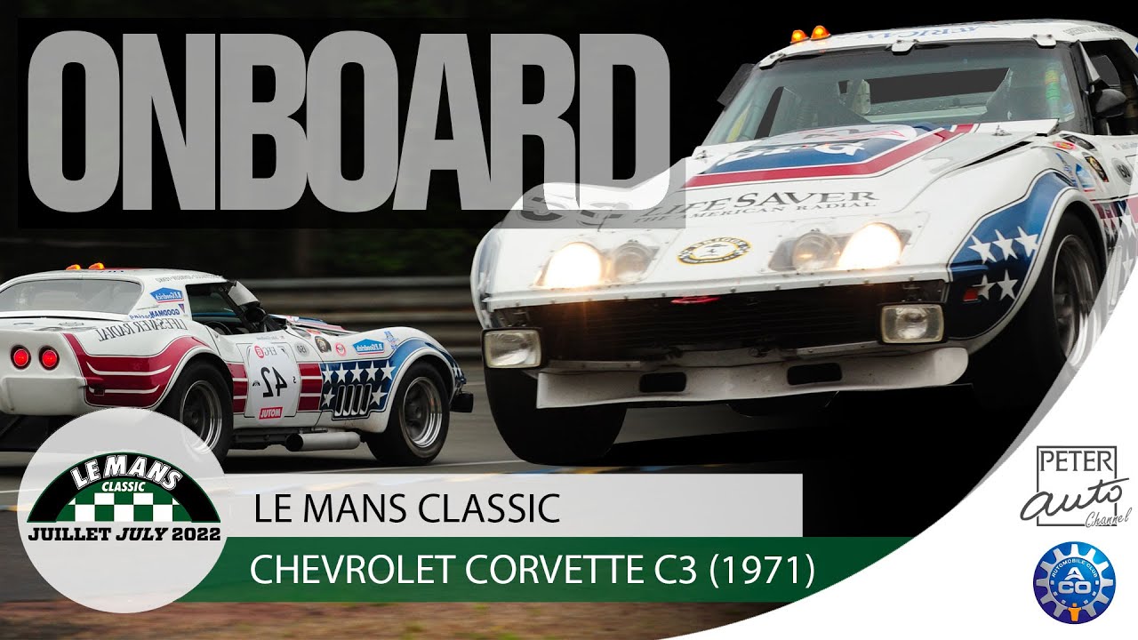 Loud V8 SOUND Chevrolet Corvette C3 at Le Mans Classic
