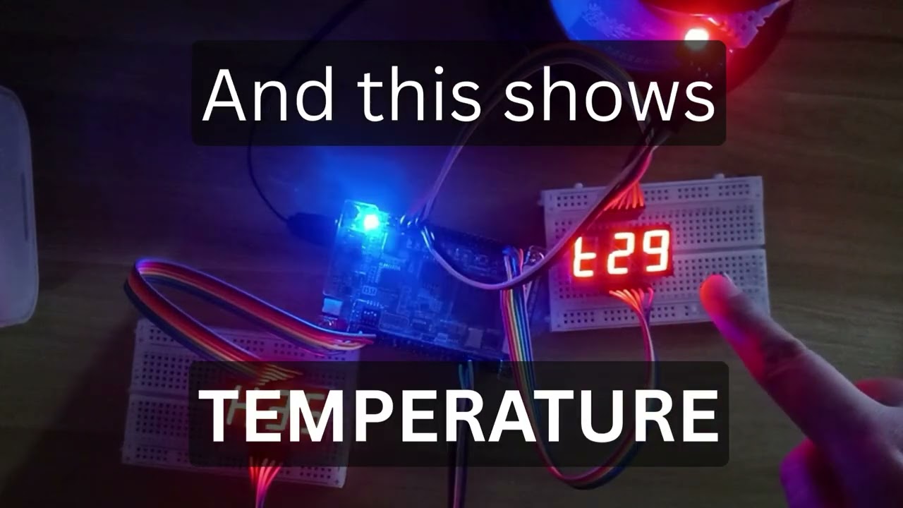 Temperature and Humidity Sensor using DE0 nano FPGA Board by Haniah Mohammad