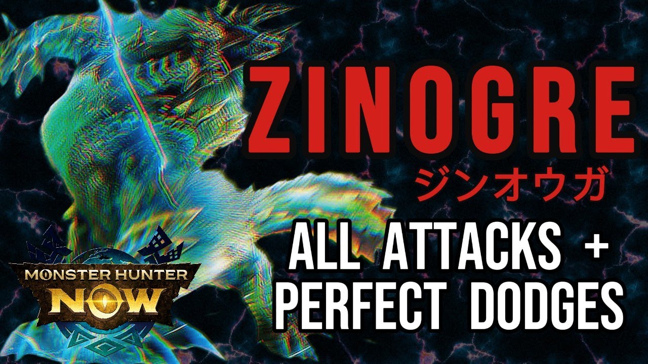 Zinogre - All Attacks & Perfect Dodges