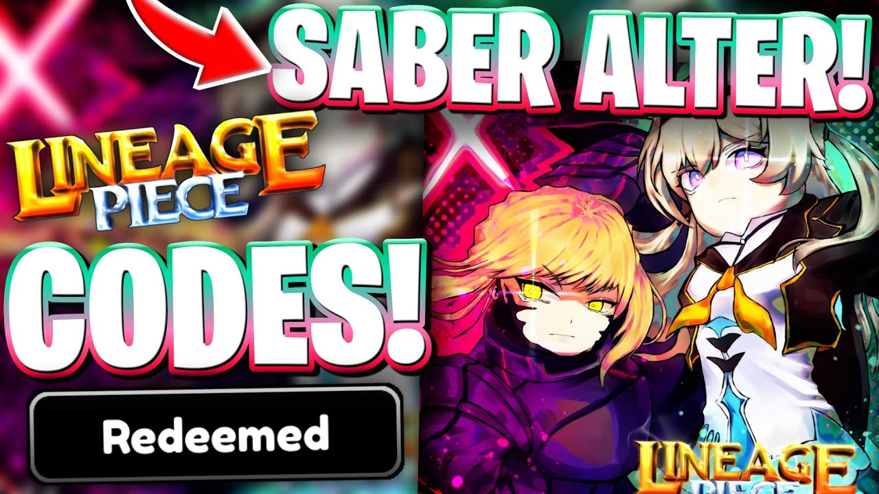 🔰КОДЫ ОБНОВЛЕНИЯ 9 ДЛЯ LINEAGE PIECE: SABER ALTER И FIREFLY! ВСЕ НОВЫЕ КОДЫ ДЛЯ ROBLOX LINEAGE PIECE