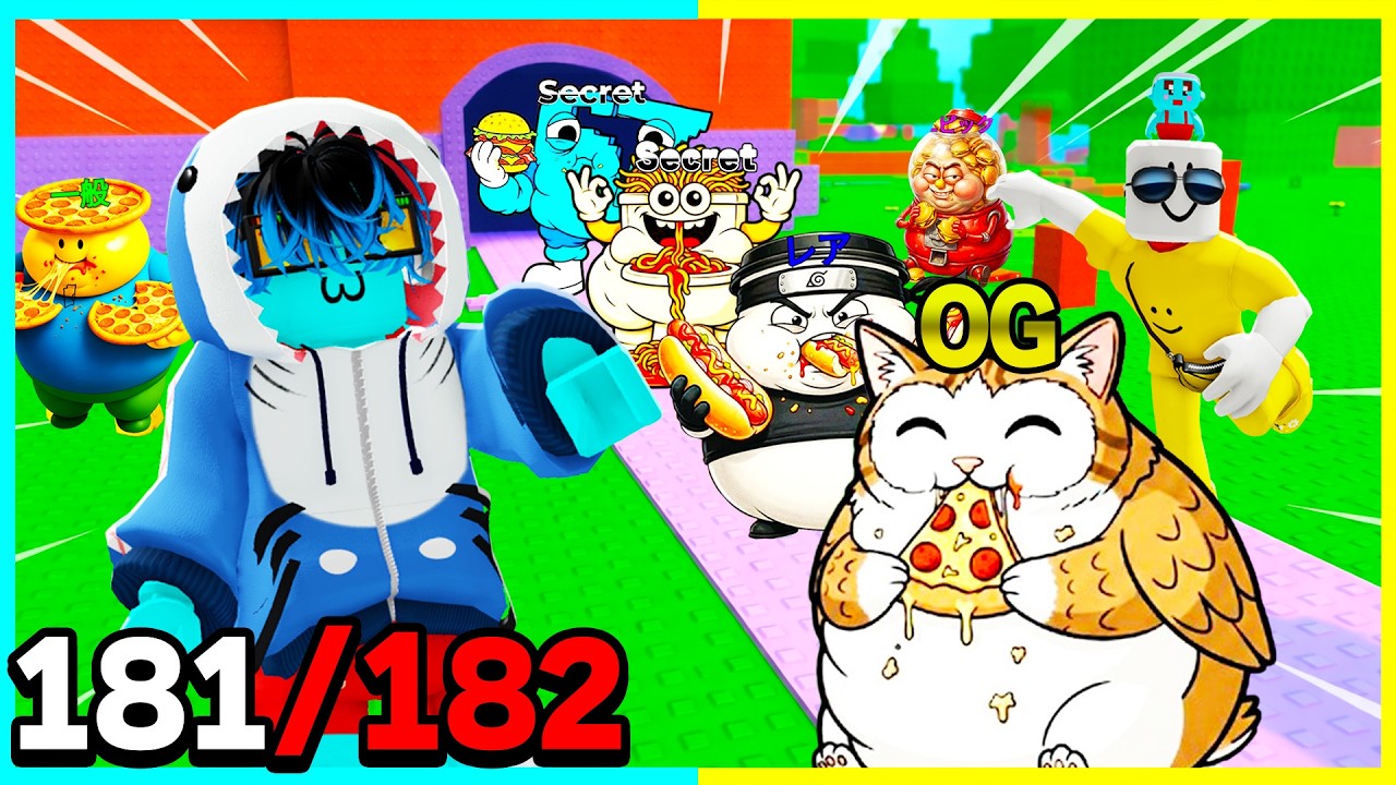 ピサを食べすぎた『デブブレインロッド』を探すロブロックス🔥【ロブロックス / ROBLOX】