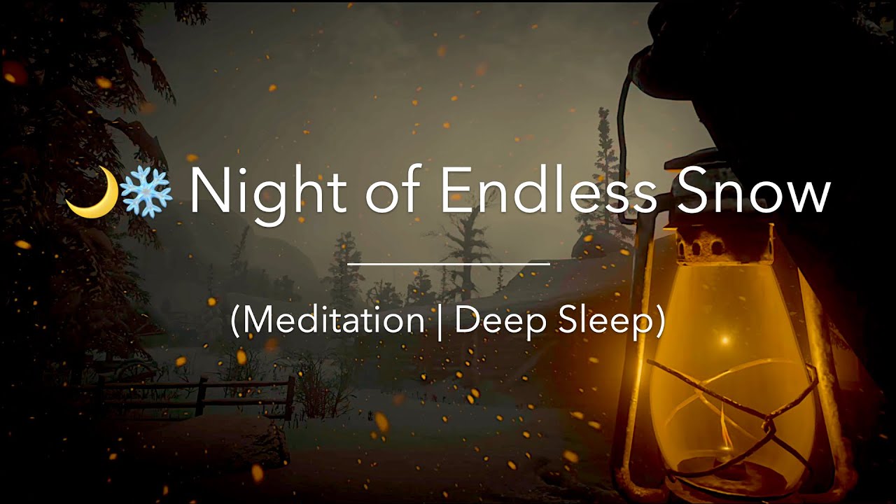 ❄️ Lantern in the Blizzard Night | Howling Wind Ambience for Deep Sleep & Total Calm (4K)